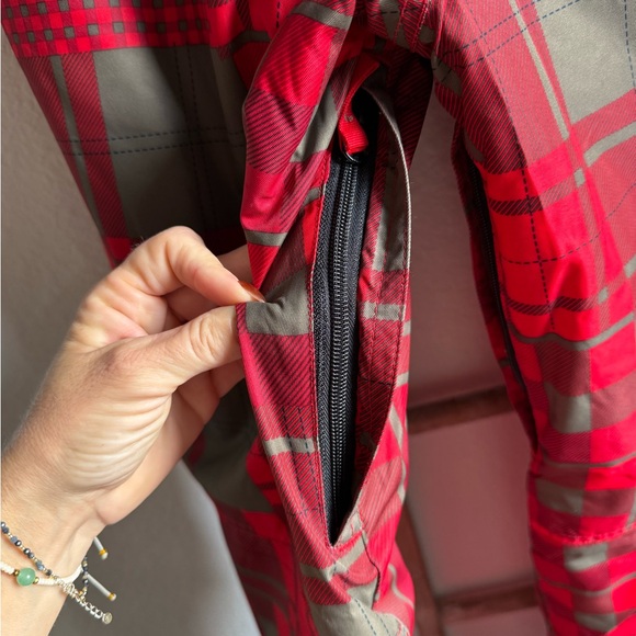 Orage Prime 10 Boys Red & Tan Plaid Insulated Ski Pants sz: XXL or 16 - Picture 11 of 15
